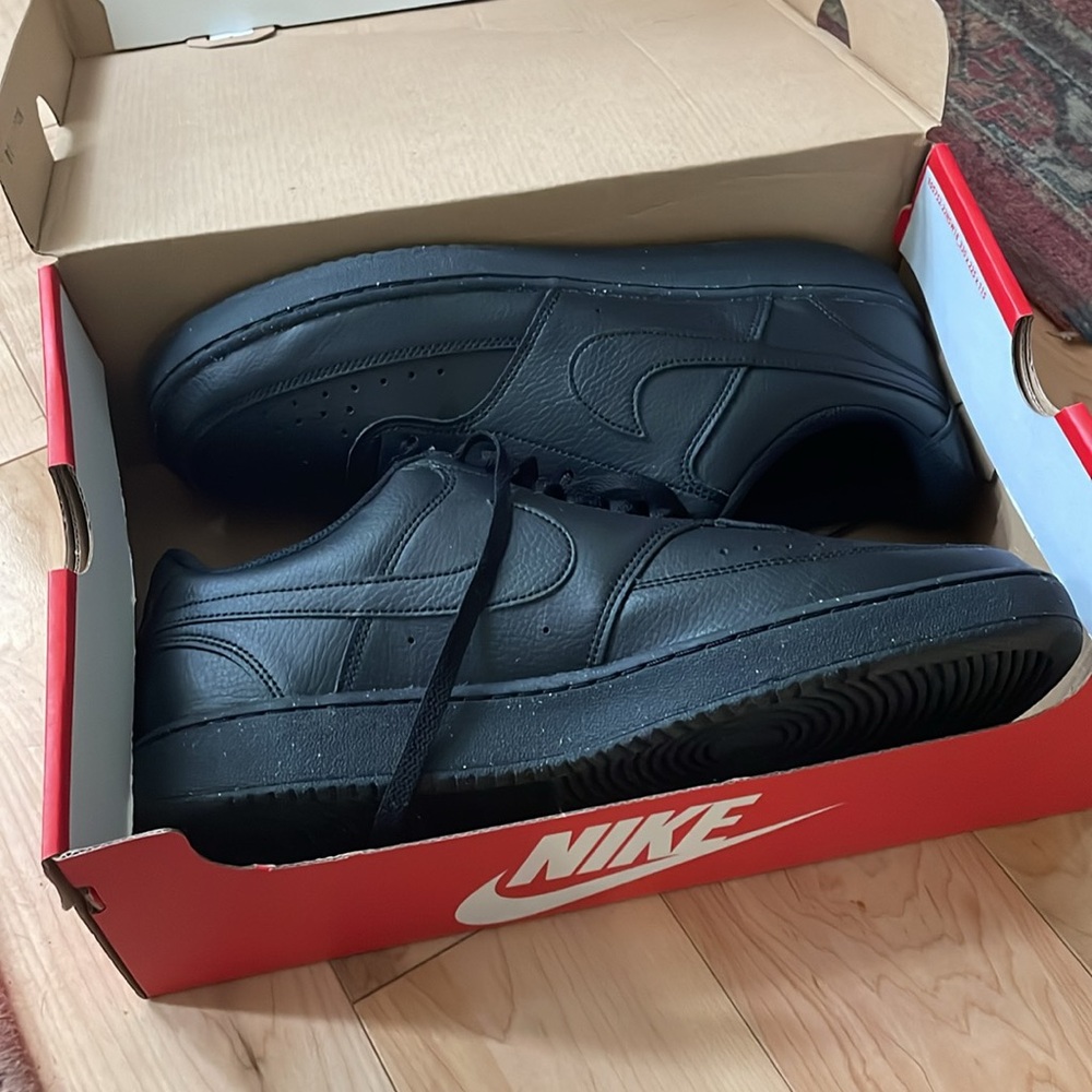 Nike Men's Court Vision Black Sneakers